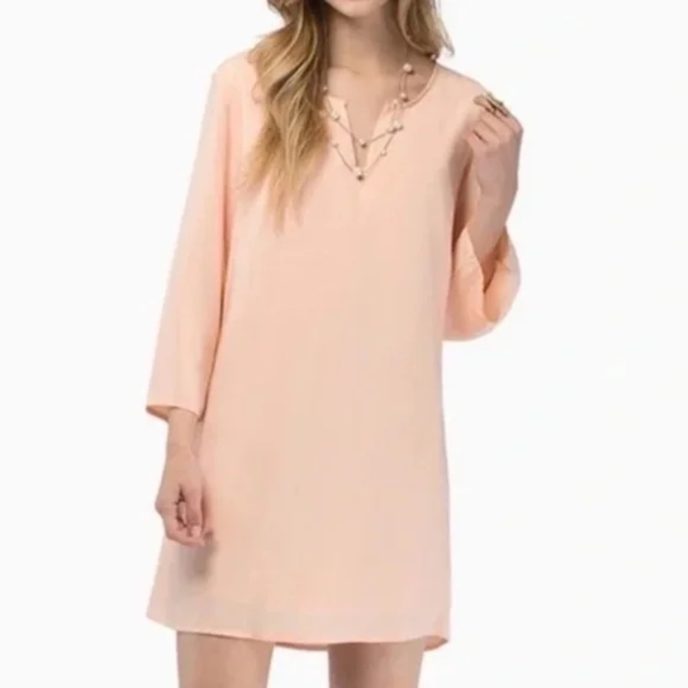 Tobi Peach Shift Dress Women Size M (Medium)